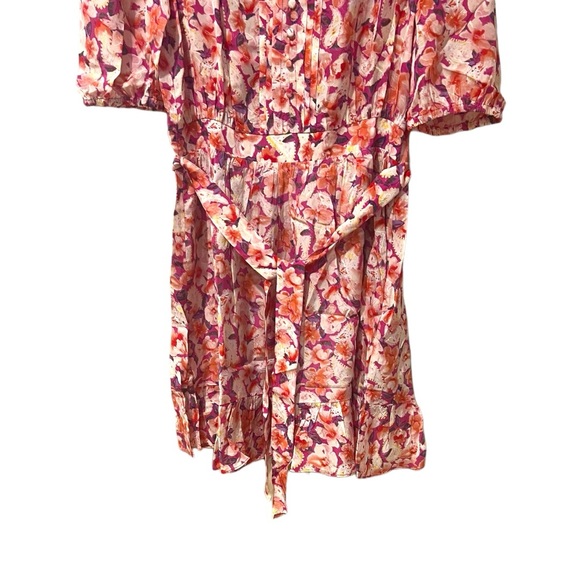 Ba&sh Rose Diamond Mini Dress in Fuchsia (L/3) - Picture 8 of 12